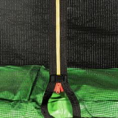 Aga Sport Pro Trampolin 366 cm Svetlo zelena + zaščitna mreža + lestev