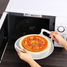 HOME & MARKER® Pladenj za mikrovalovno pečico z ročaji, proti opeklinam, za krožnike do 27 cm | MICTRAY