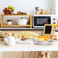 HOME & MARKER® Pladenj za mikrovalovno pečico z ročaji, proti opeklinam, za krožnike do 27 cm | MICTRAY