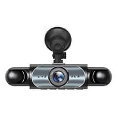 VYZIO® Štirikanalni avtomobilski snemalnik vožnje 1080p, 150° širokokotni, z zadnjo kamero | CAMERIK