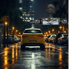 VYZIO® Štirikanalni avtomobilski snemalnik vožnje 1080p, 150° širokokotni, z zadnjo kamero | CAMERIK