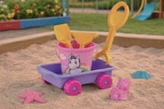 Alltoys Androni Unicorn set za pesek z vozičkom