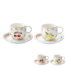 Easy Life Set skodelica za črno kavo Fancy Fruit 120ml / več vzorcev / porcelan