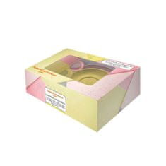 Andrea Fontebasso Set skodelica za črno kavo Colorblock 100ml / roza, rumena / 2 kos / porcelan