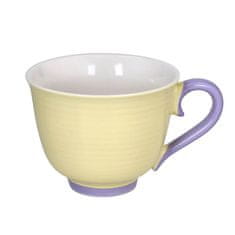 Andrea Fontebasso Jumbo skodelica Colorblock 500ml / rumeno-vijola / porcelan