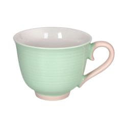 Andrea Fontebasso Jumbo skodelica Colorblock 500ml / zeleno-roza / porcelan