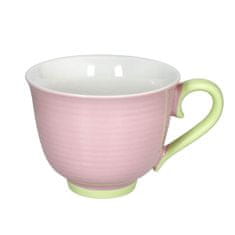 Andrea Fontebasso Jumbo skodelica Colorblock 500ml / roza-zelena / porcelan