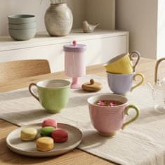 Andrea Fontebasso Jumbo skodelica Colorblock 500ml / zeleno-roza / porcelan