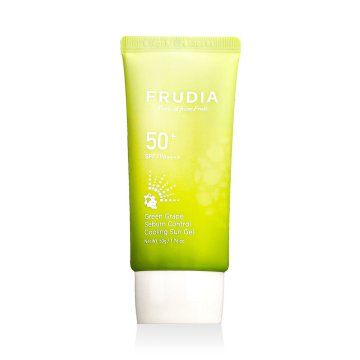 FRUDIA Green Grape Sebum Control Cooling Sun Gel SPF50+ vlažilni hladilni gel 50 g unisex