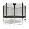 Aga SPORT PRO Trampolin 430 cm Temno zelena + zaščitna mreža + lestev + žep za čevlje