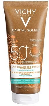 Vichy Zaščitno mleko SPF 50+ Capital Soleil (Solar Eco-Design Milk) 200 ml