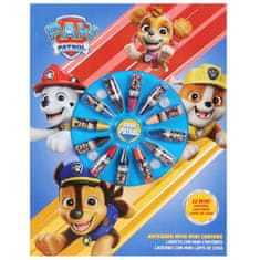 Paw Patrol Tačke na patrulji Ustvarjalni komplet za barvanje, pisalni set za otroke, beležka + 12 mini voščenih barvic