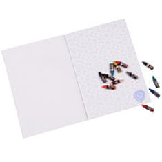 Paw Patrol Tačke na patrulji Ustvarjalni komplet za barvanje, pisalni set za otroke, beležka + 12 mini voščenih barvic