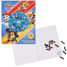 Paw Patrol Tačke na patrulji Ustvarjalni komplet za barvanje, pisalni set za otroke, beležka + 12 mini voščenih barvic