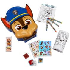 Paw Patrol Paw Patrol Chase Ustvarjalni komplet za otroke, likovni komplet za barvanje + kovček