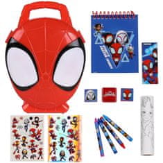 MARVEL COMICS Spidey and His Amazing Friends Ustvarjalni komplet za otroke, likovni komplet za barvanje + kovček