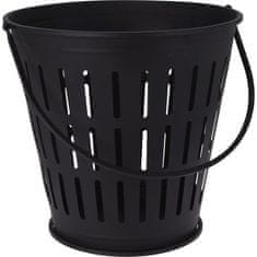 Ambiance Zakurili bodo ogenj. KO-FB8201200 Kovinsko ognjišče/košara za drva z ročajem