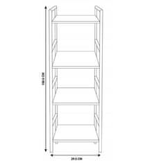 HOMESTYLING Polica KO-DD1000680 Shranjevalni prostor 4 police 106 cm