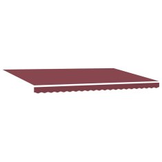 Vidaxl Ročna tenda 5 x 3 m Burgundija 100% poliester