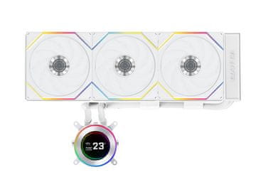 Lian Li Komplet za tekočinsko hlajenje AIO Liquid Cooler Lian Li HydroShift II LCD-C 360TL, bel