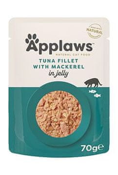 Applaws Cat pocket Adult Jelly tuna s skušo 70g