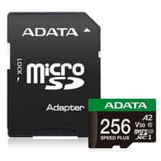 A-Data Speed Plus/Micro SDXC/256GB/UHS-I U3/Class 10/+ adapter