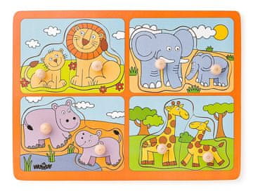 Woody Sestavljanka Eksotične živali