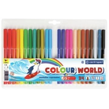 Centropen 7550 markerji, komplet 24 barv