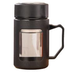 LIVEFY skodelica za kavo in čaj Linea 500 ml, črna