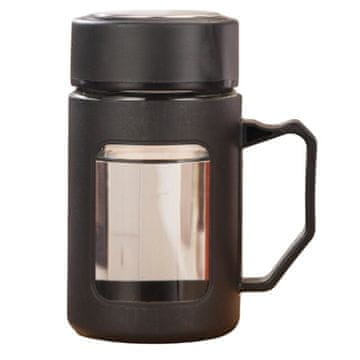 LIVEFY skodelica za kavo in čaj Linea 500 ml, črna