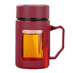 LIVEFY skodelica za kavo in čaj Linea 500 ml, rdeča