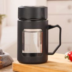 LIVEFY skodelica za kavo in čaj Linea 500 ml, črna