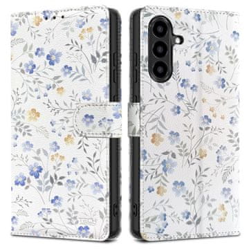 Tech-protect Wallet knjižni ovitek za Samsung Galaxy A57 5G, spring flowers