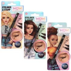 sarcia.eu WOW Generation Črn EYELINER v pisalu s šablono za okrasitev obraza za deklice 6+