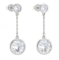 Evolution Group Srebrni uhani s kristali 31269.1