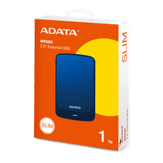 A-Data HV320 zunanji trdi disk, HDD, 1 TB, moder (AHV320-1TU31-CBL)