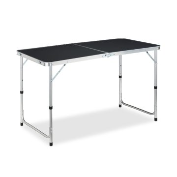 Northix Aluminijasta zložljiva kamp miza 6 oseb prenosna lahka