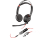 Poly Blackwire 5220 Stereo USB-C slušalke + 3,5 mm vtič + USB-C/A adapter (8X231AA)