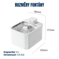 BOT Fontana za hišne ljubljenčke WF1, 4 l