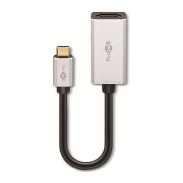 Goobay USB-C (M) na HDMI (Ž) 4k 120 Hz 0,15 m siv adapter
