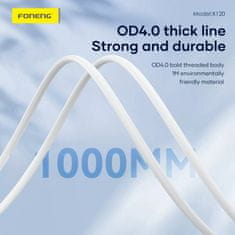 BOT kabel USB-C na USB-C, 1 m, bel, 100 W