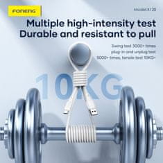 BOT kabel USB-C na USB-C, 1 m, bel, 100 W