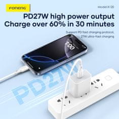 BOT kabel USB-C na USB-C, 1 m, bel, 100 W