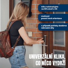 BOT Pametna kljukica TTLOCK HR1, srebrna, 92 mm