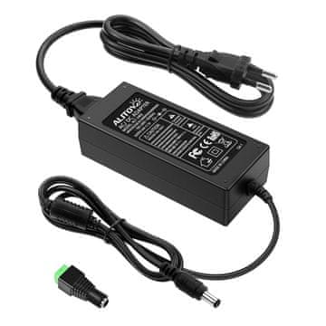 slomart ALITOVE 24V napajalnik 2A 48W AC/DC adapter 100~240V na DC 24V 2A LED transformator 5.5mm za LED trak, kamero, črpalko