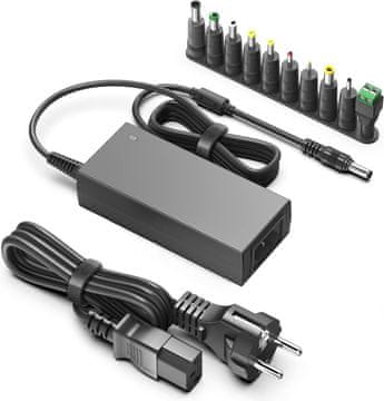 slomart HKY 12V Napajalnik za Philips Respironics CPAP, 10 adapterjev. Za Pro M, System One, REMstar Auto A-Flex, 1015642.
