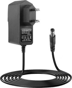 slomart 12V 1A LED napajalnik AC 100-240V, EU vtič. Za LED trakove, usmerjevalnike, zvočnike, kamere, TV box. 5.5*2.5mm, 1m kabel.