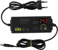 slomart Jadeshay Univerzalni napajalnik, nastavljiv 3-36V, širok razpon, 60W, 1.7A AC/DC adapter, za različne naprave.