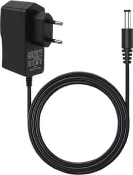 slomart 12V 0.5A napajalnik, DC adapter 5.5x2.1mm, AC/DC 12V 0.5A 6W, 100-240V za router, CCTV, LED, 1m kabel.
