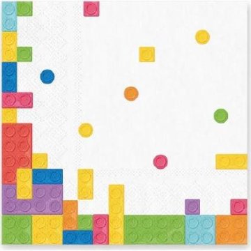 Papirnati prtički za otroke 10 kosov 33x33cm - Party Pal